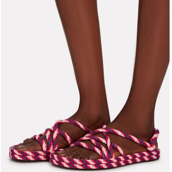 ISABEL MARANT Espa Rope Slingback Sandals - Picture 1 of 6